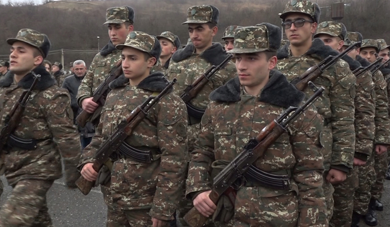 Երդման արարողություն Արցախի զորամասում