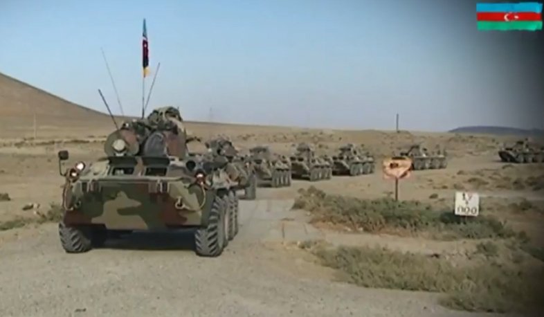 Azerbaijani army holds military exercises
