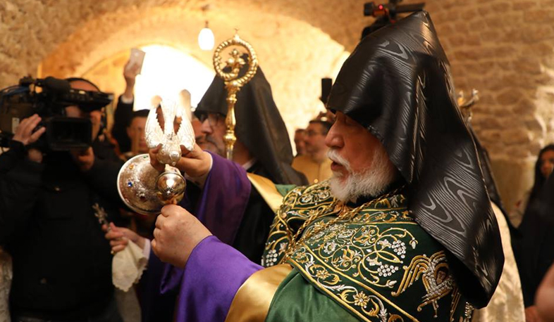 Aram I anoints Forty Martyrs Church in Aleppo