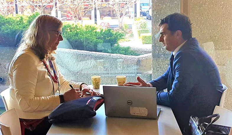 Armenian Transport Minister meets Google Maps representative