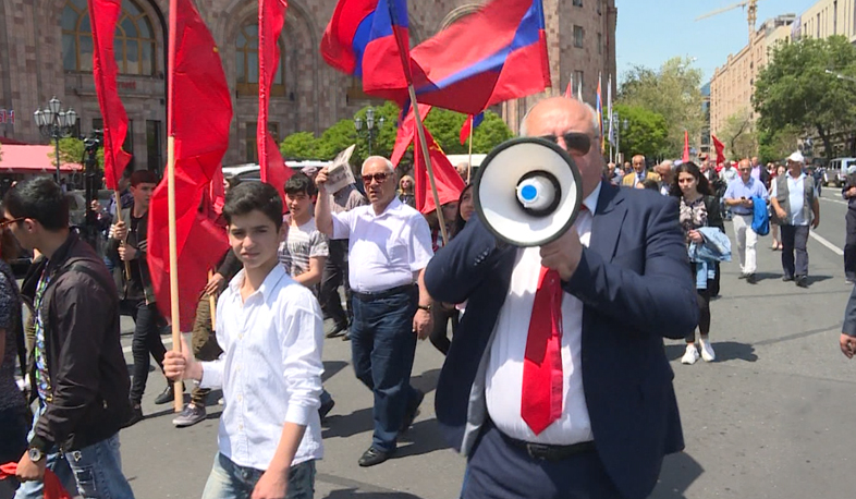 Երթ՝ նվիրված Աշխատավորների միջազգային օրվան