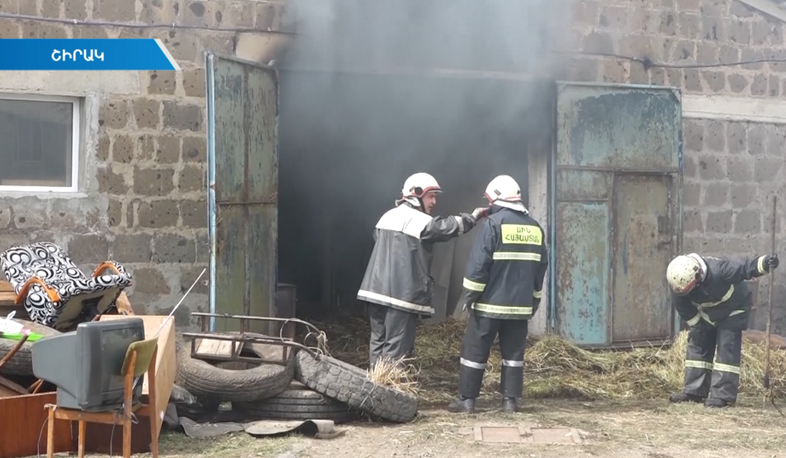 Fire breaks out in Hovuni