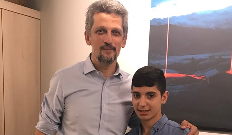 Garo Paylan met 13-year-old Arthur
