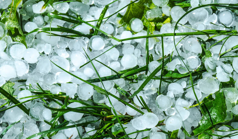 Сильный град в Шамшадине