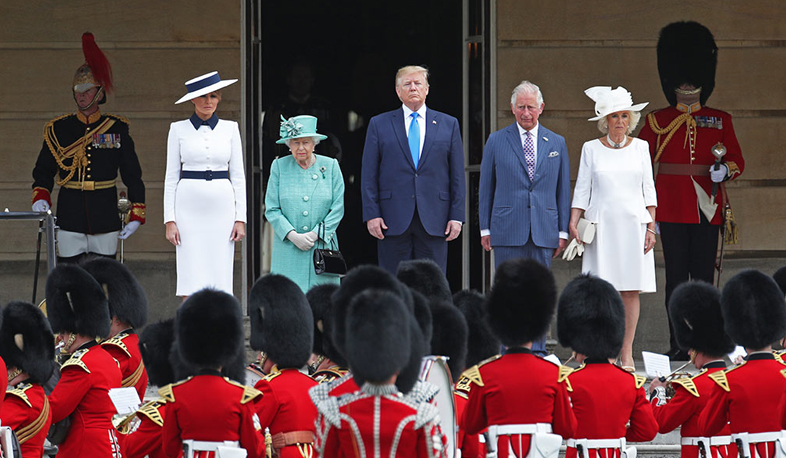 Donald Trump visits Great Britain