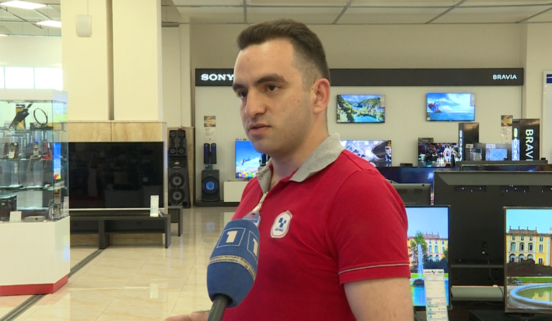 Телевизоры армянского производства на рынке продаж
