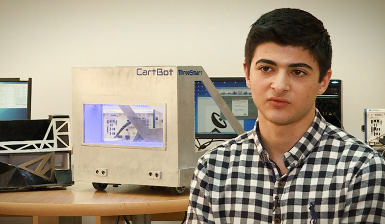 Armenian teenagers create first smart cart