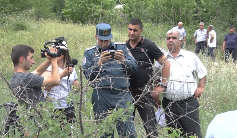 Landfall blocks Vorotan River