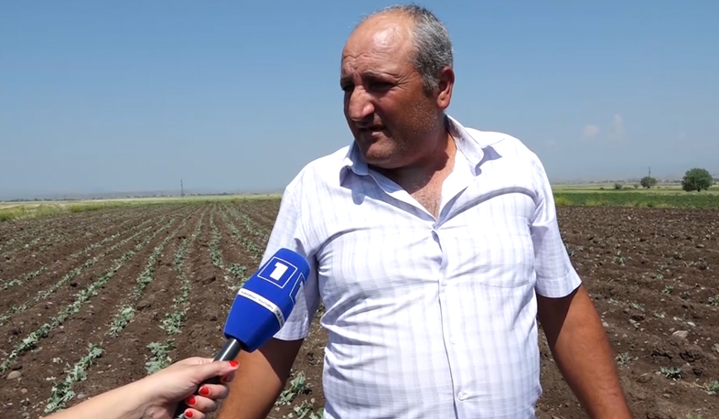 Град в Ширакской области нанес ущерб