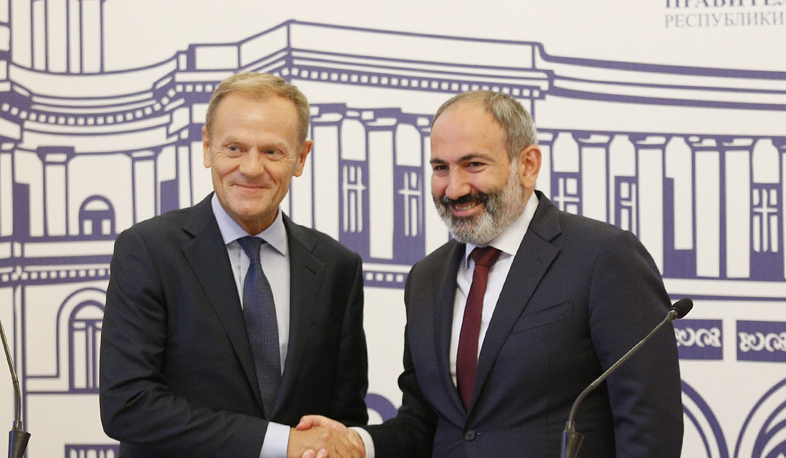 Председатель Совета Европы Дональд Туск посетил в Армению