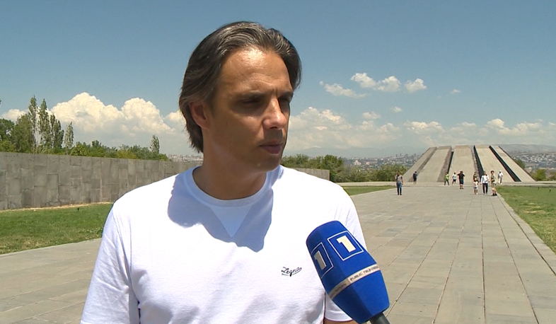 Portuguese football legend Nuno Gomes visits Armenia