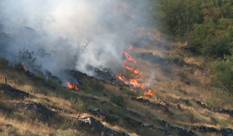 Large fire in Yerevan