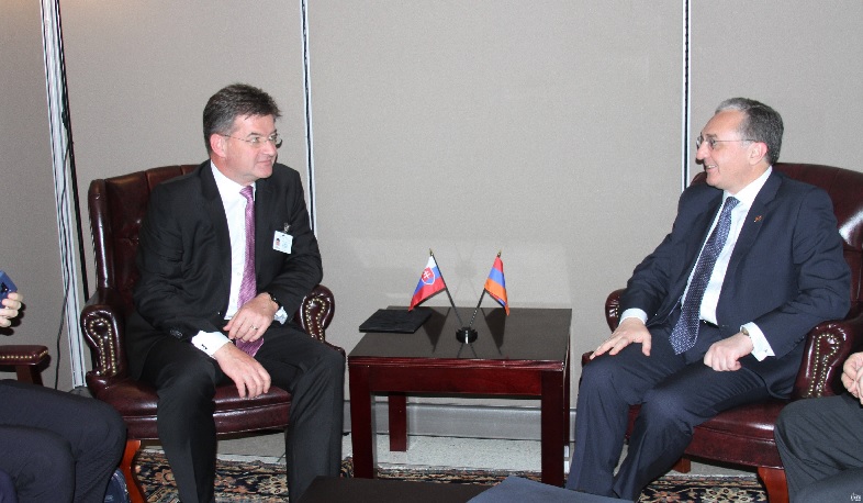 ԱԳ նախարար Զոհրաբ Մնացականյանի հանդիպումը՝ Սլովակիայի ԱԳ նախարար, ԵԱՀԿ գործող նախագահ Միրոսլավ Լայչակի հետ