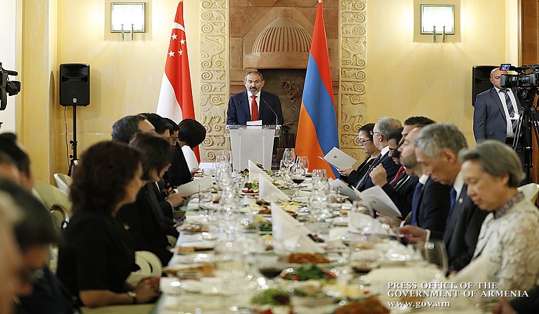 Ի պատիվ Սինգապուրի վարչապետի՝ պաշտոնական ճաշ է տրվել