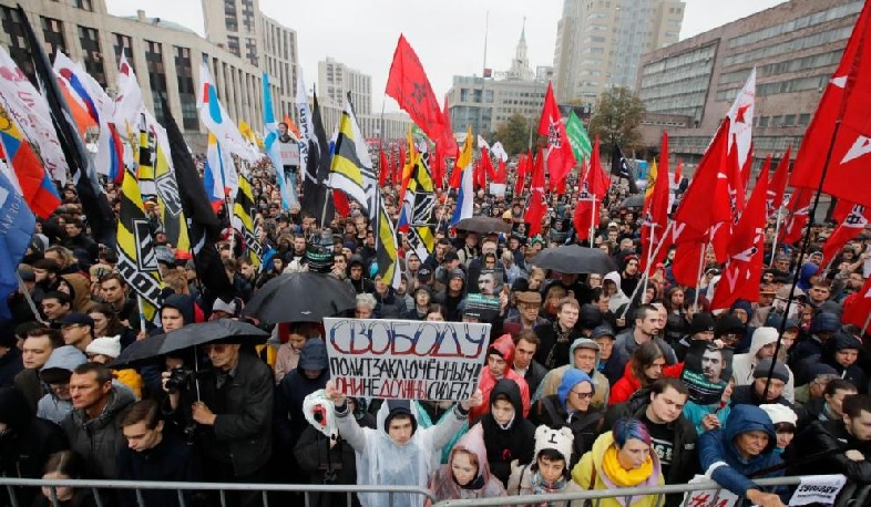 Մոսկվայում ձերբակալել են քաղբանտարկյալների ազատության պահանջով կազմակերպված ցույցի ակտիվիստներին
