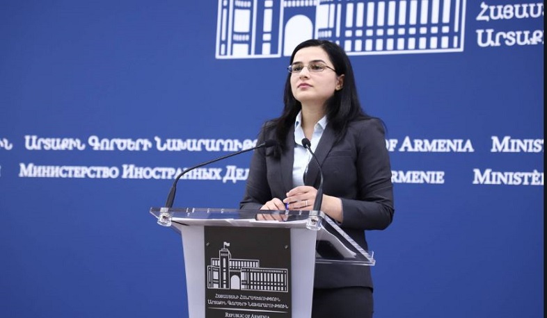 ՀՀ ԱԳՆ խոսնակն արձագանքել է Ալիևի ելույթին