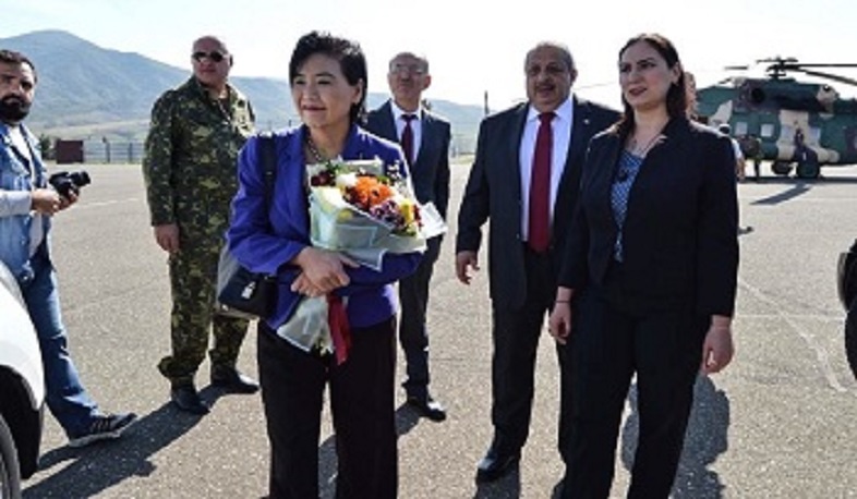 Congress members Judy Chu and Jackie Speier arrive in Artsakh