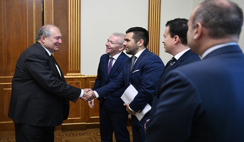 Նախագահ Արմեն Սարգսյանն ընդունել է իտալական Confindustria Russia-ի պատվիրակությանը