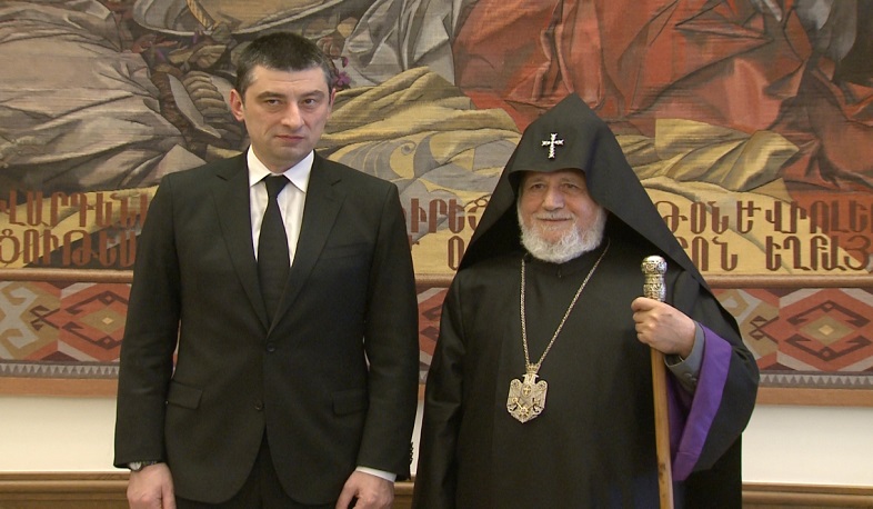 Catholicos receives Georgian PM