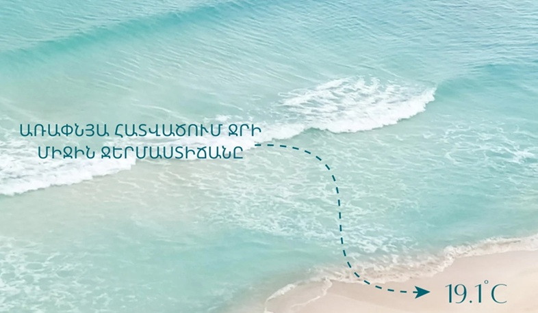 Սևանա լճի ջրի միջին ջերմաստիճանն առափնյա հատվածում հուլիսի 15-ի 08։00 դրությամբ կազմել է 19.1°C