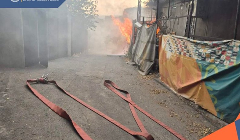 Խաղաղ Դոնի փողոցում այրվել է վագոն-տնակ