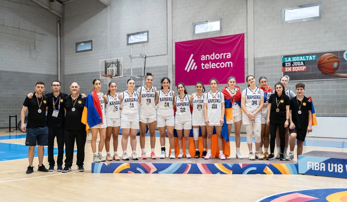Բասկետբոլի կանանց Հայաստանի Մ18 հավաքականը՝ Եվրոպայի առաջնության C դիվիզիոնի արծաթե մեդալակիր