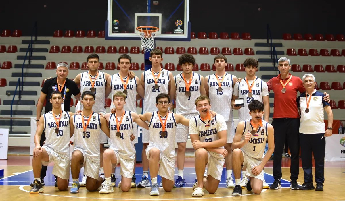 Բասկետբոլի Հայաստանի Մ18 հավաքականը՝ ԵԱ C դիվիզիոնի բրոնզե մեդալակիր