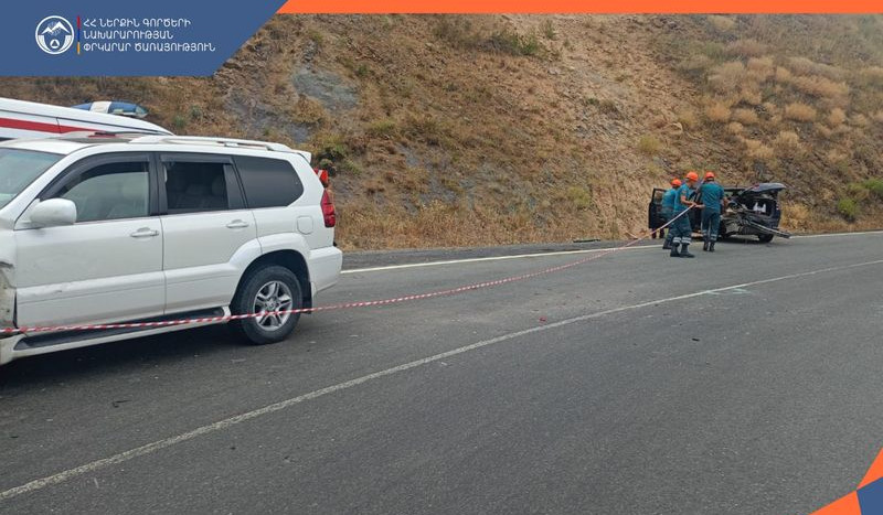 Երևան-Մեղրի ճանապարհին ավտոմեքենաներ են բախվել. կա հոսպիտալացված
