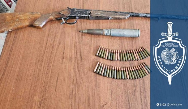 33-ամյա տղամարդը տան տանիքը մաքրելիս հրազեն ու զինամթերք է գտել