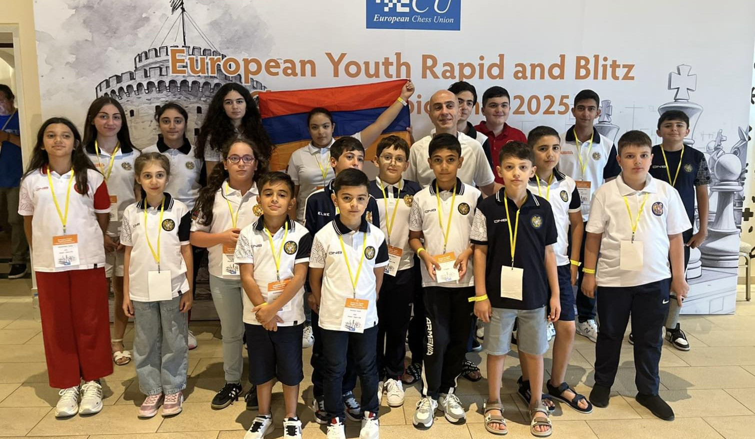 Սալոնիկում կանցկացվի Եվրոպայի պատանիների արագ և կայծակնային շախմատի առաջնությունը. Հայաստանի կազմը