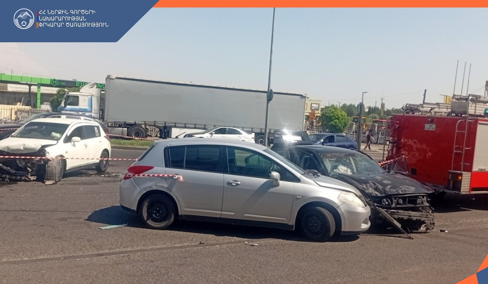 Երևան քաղաքի Արտաշատի խճուղում բախվել են ավտոմեքենաներ․ կան տուժածներ