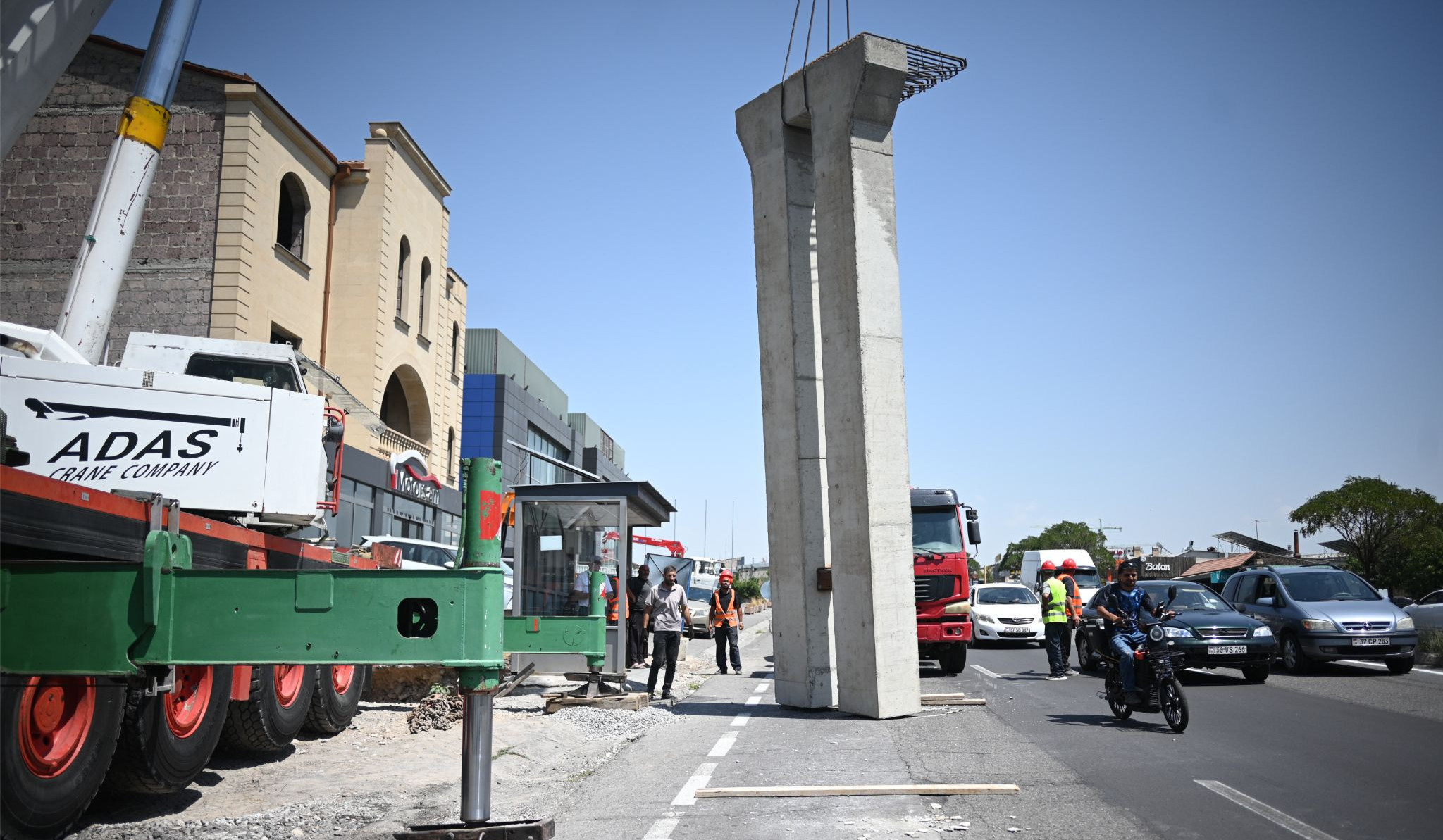 Երևանի հյուսիսային ավտոկայանի մոտ պետբյուջեի միջոցներով կառուցվում է վերգետնյա հետիոտնային անցում