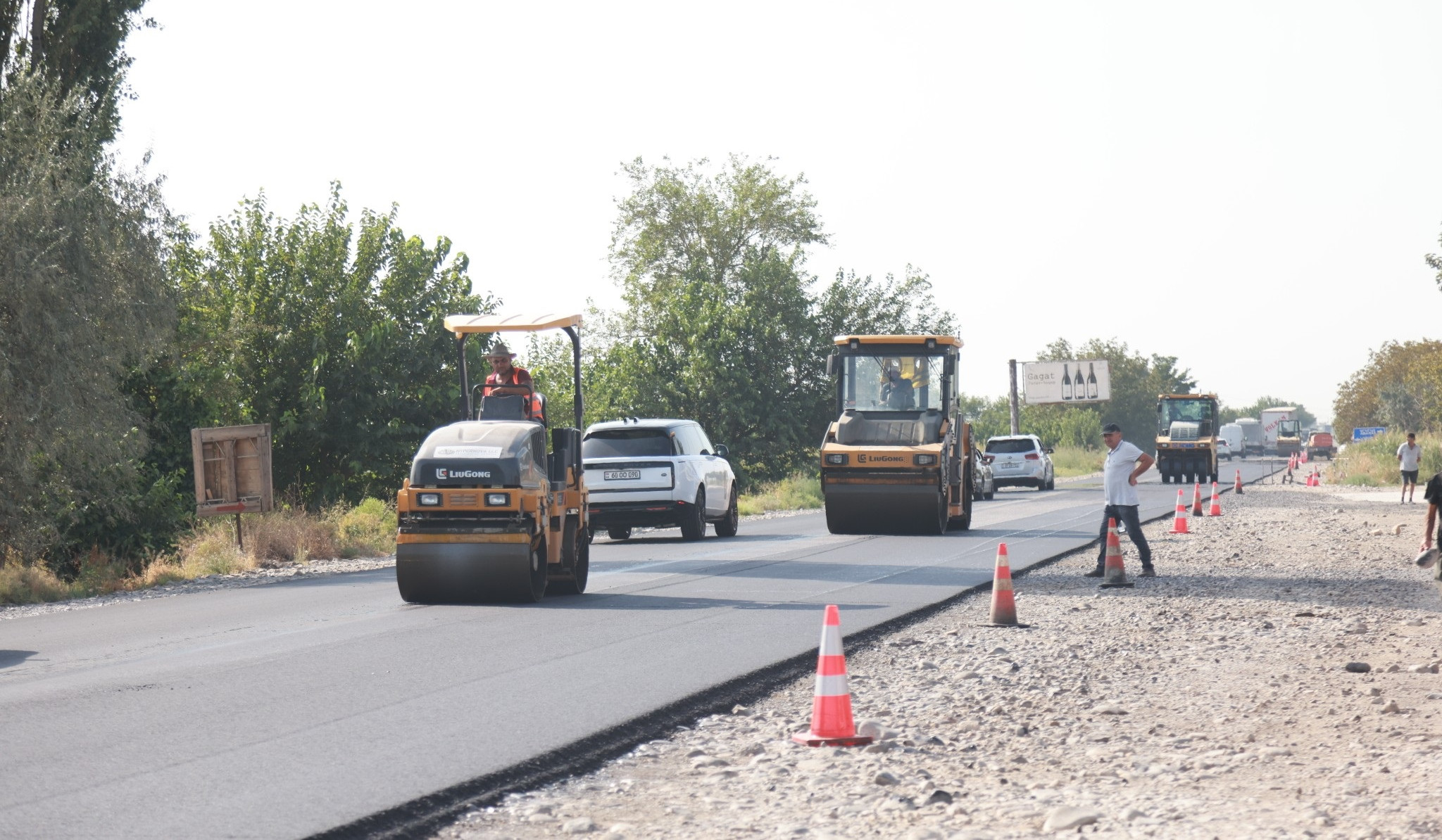 Մ2 Երևան-Երասխ ճանապարհի մի հատվածում իրականացվում են հիմնանորոգման աշխատանքներ