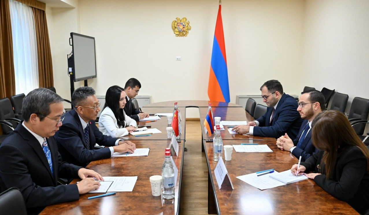 ԲՏԱ նախարարը և Չինաստանի դեսպանը քննարկել են բարձր տեխնոլոգիաների ոլորտում համագործակցության ընդլայնման հնարավորությունները