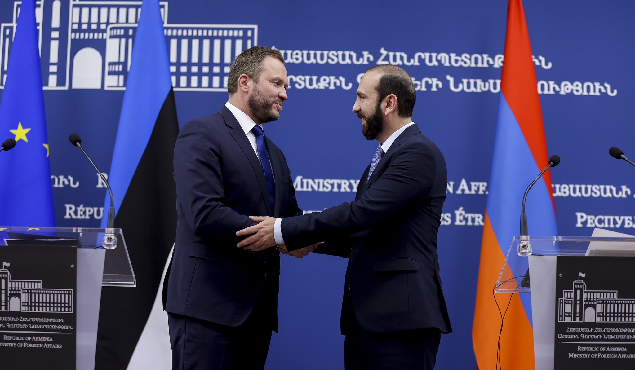 Mirzoyan congratulated Foreign Minister of Estonia on Independence Restoration Day