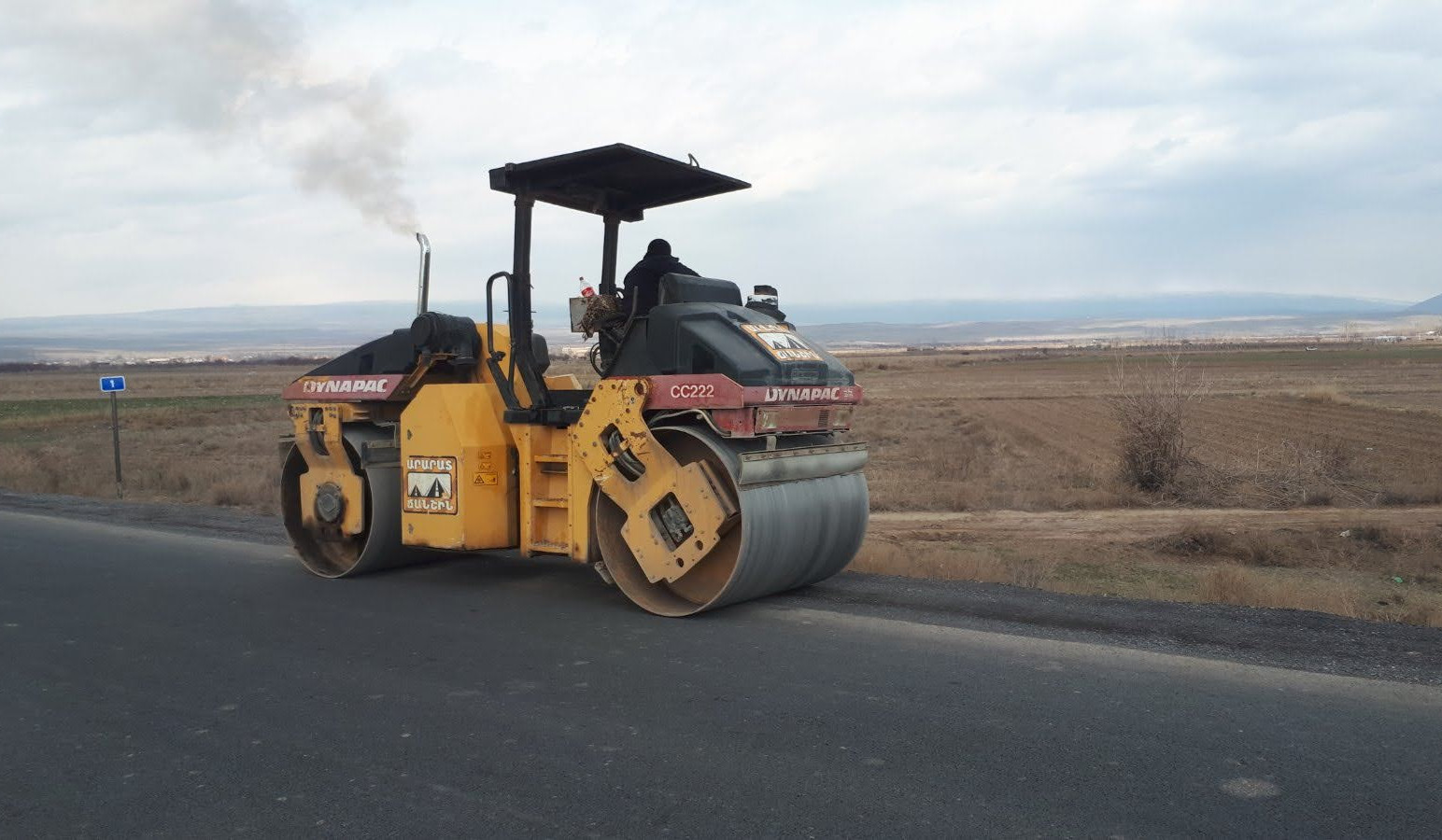 ՏԿԵ նախարարը Արմավիրի մարզում հետևել է ճանապարհների նորոգման ընթացքին