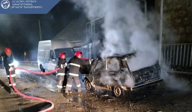 Բերդավան գյուղում ավտոմեքենա է այրվել
