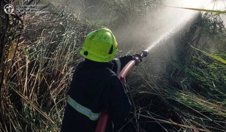 Հրշեջ-փրկարարները մարել են խոտածածկ տարածքներում բռնկված հրդեհները