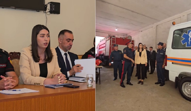 Արփինե Սարգսյանը Սյունիքում հանդիպել է սահմանային պահակակետերում ծառայություն իրականացնող Ոստիկանության զորքերի ծառայողներին