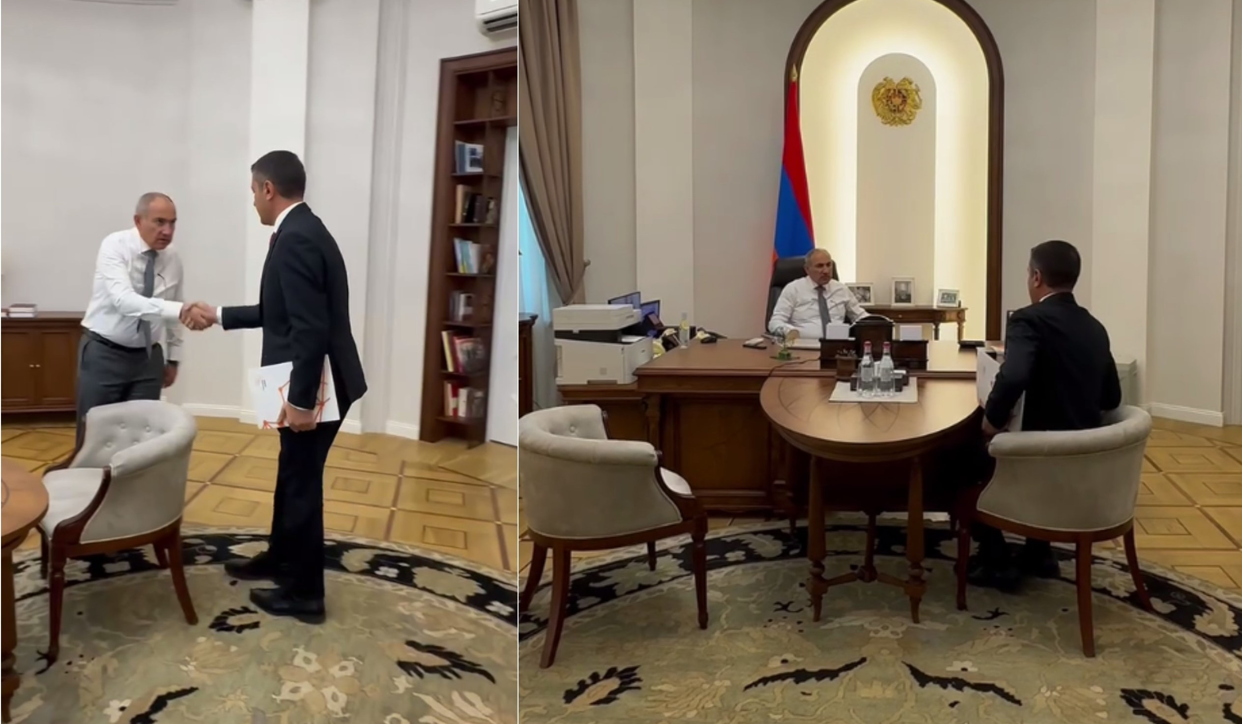 ՀՀ վարչապետն աշխատանքային հանդիպում է ունեցել Կադաստրի կոմիտեի ղեկավարի հետ