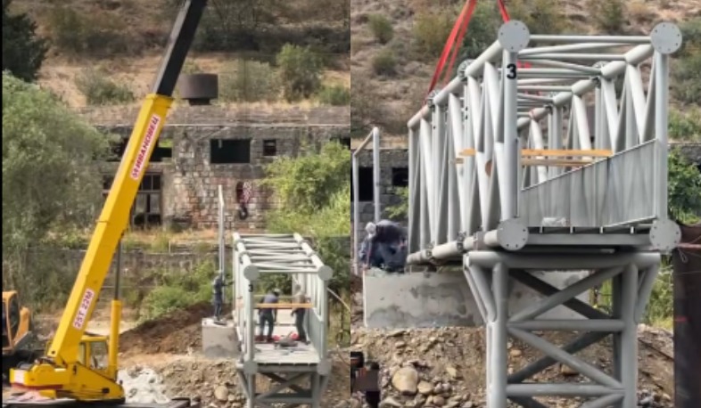 Մեկնարկել են Այրում կայարանի հետիոտնային կամրջի տեղադրման աշխատանքները