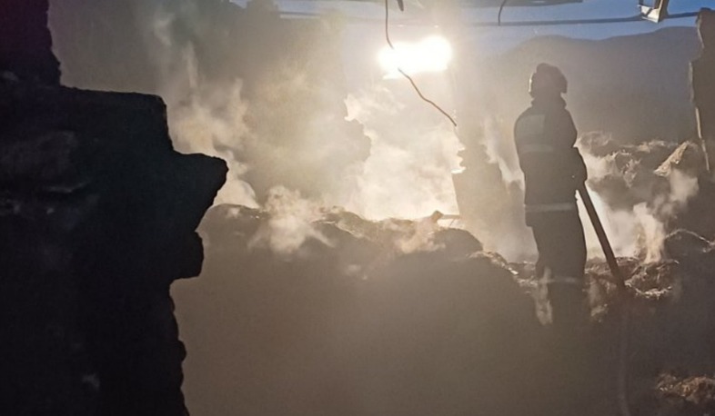 Լանջաղբյուրում պահեստավորած անասնակեր և ավտոմեքենա է այրվել