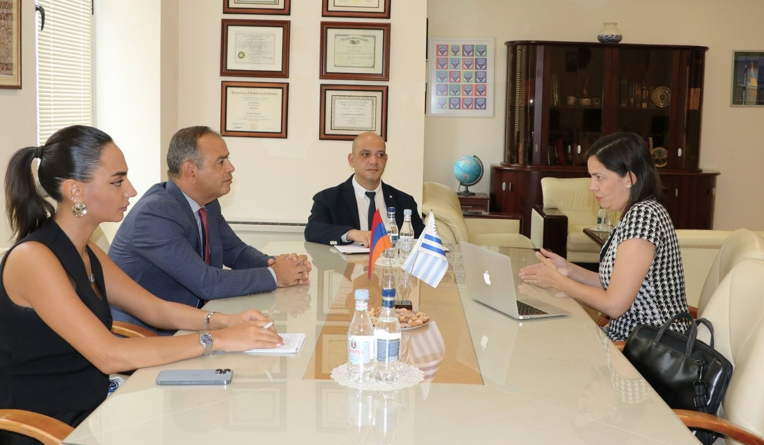 High Commissioner for Diaspora Affairs and Uruguayan Ambassador discuss trade and cooperation issues