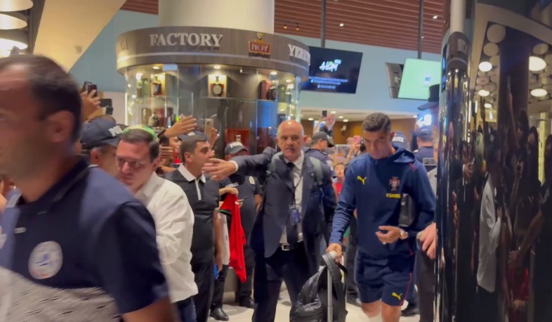 Պորտուգալիայի հավաքականը ժամանեց Հայաստան. Կրիշտիանու Ռոնալդուն Երևանում է