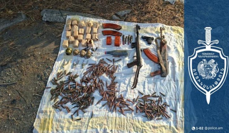 Քաղաքացին Էջմիածնի ռեստորաններից մեկի հետնամասում զենք-զինամթերք է թողել