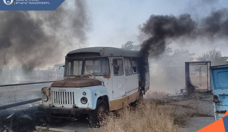 Աշտարակի խճուղում բռնկված հրդեհը մարվել է