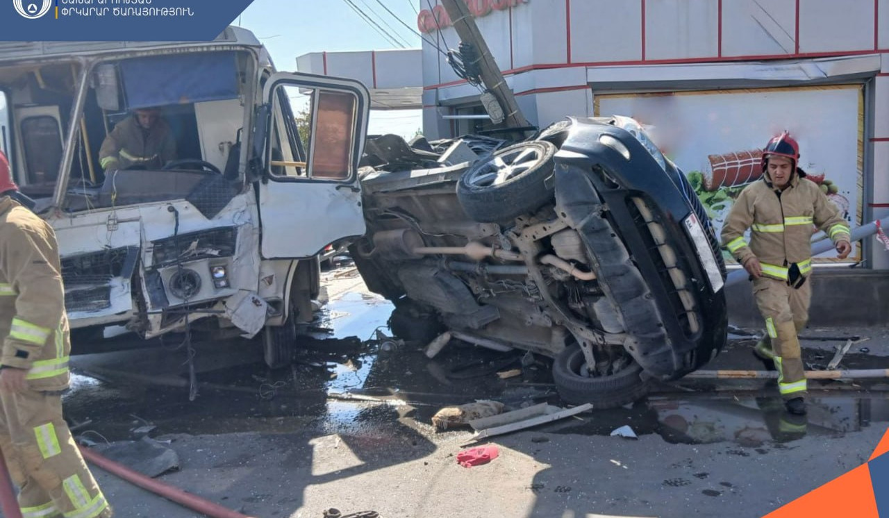 Արմավիր քաղաքում մեքենաներ են բախվել. կան տուժածներ
