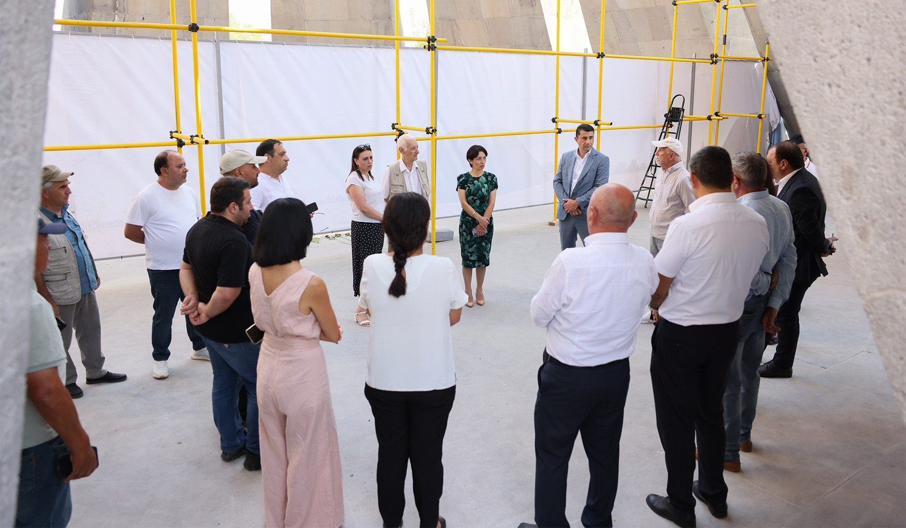 Ժաննա Անդրեասյանն այցելել է Հայոց ցեղասպանության հուշահամալիր՝ ծանոթանալու հիմնանորոգման աշխատանքների ընթացքին