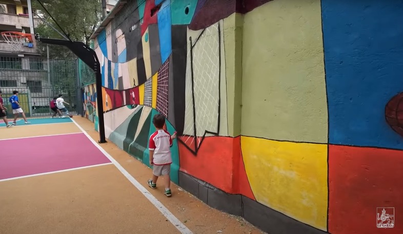 Կենտրոն վարչական շրջանում նոր գունավոր մարզահրապարակ է ստեղծվել