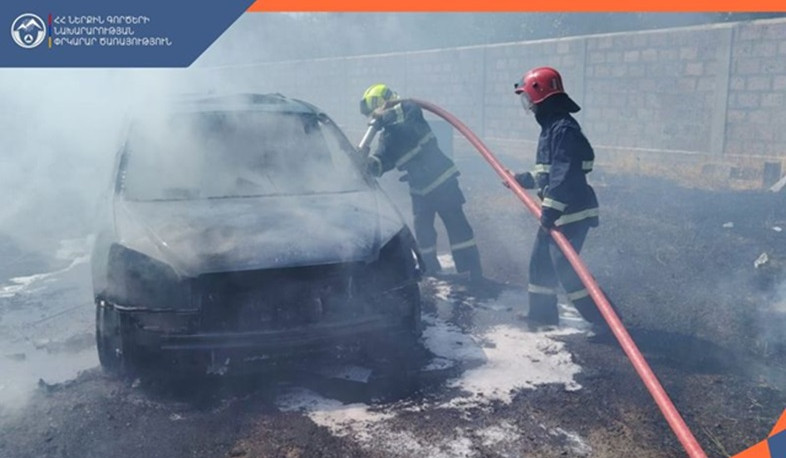 Նոր Հաճնում այրվել է ավտոմեքենա